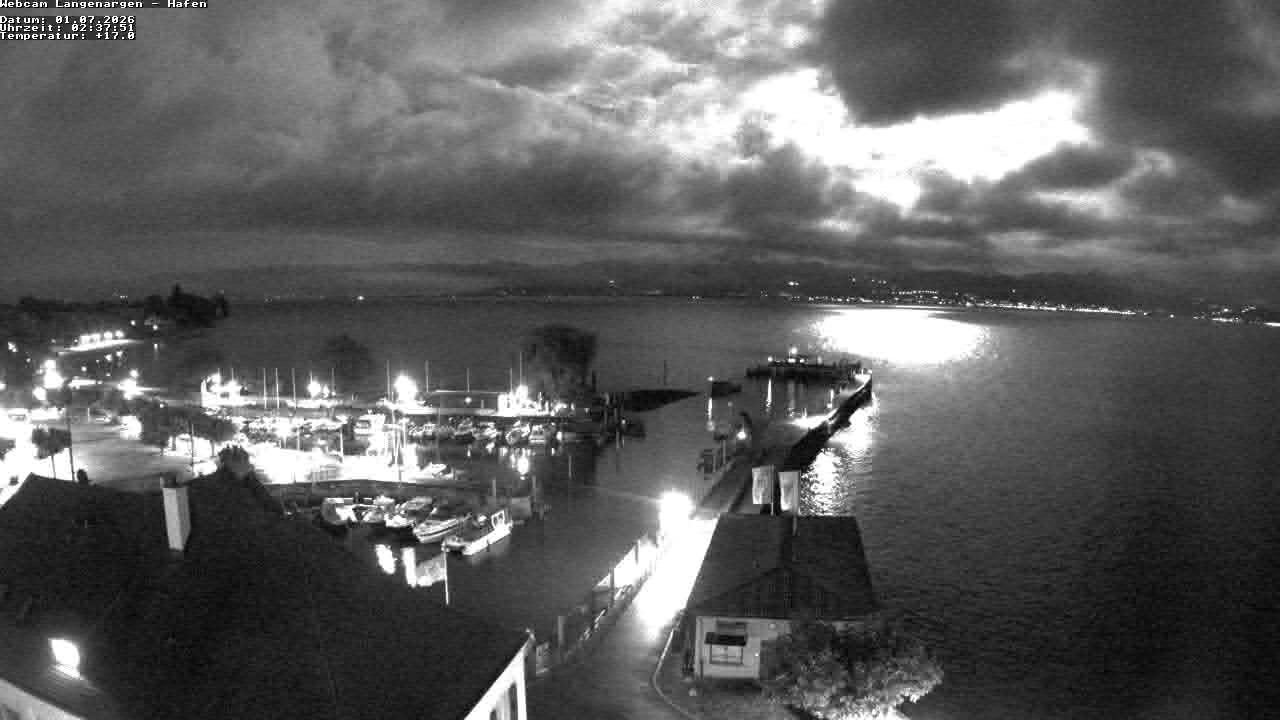 Archiv Foto Webcam Bodensee: Gemeindehafen Langenargen