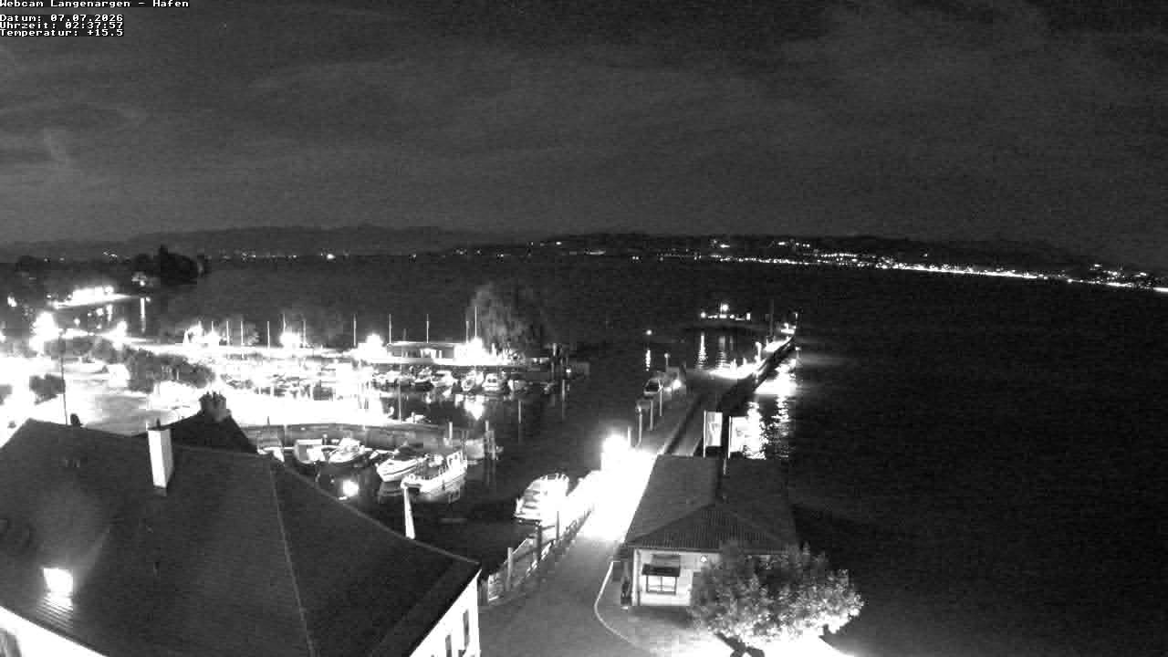 Archiv Foto Webcam Bodensee: Gemeindehafen Langenargen