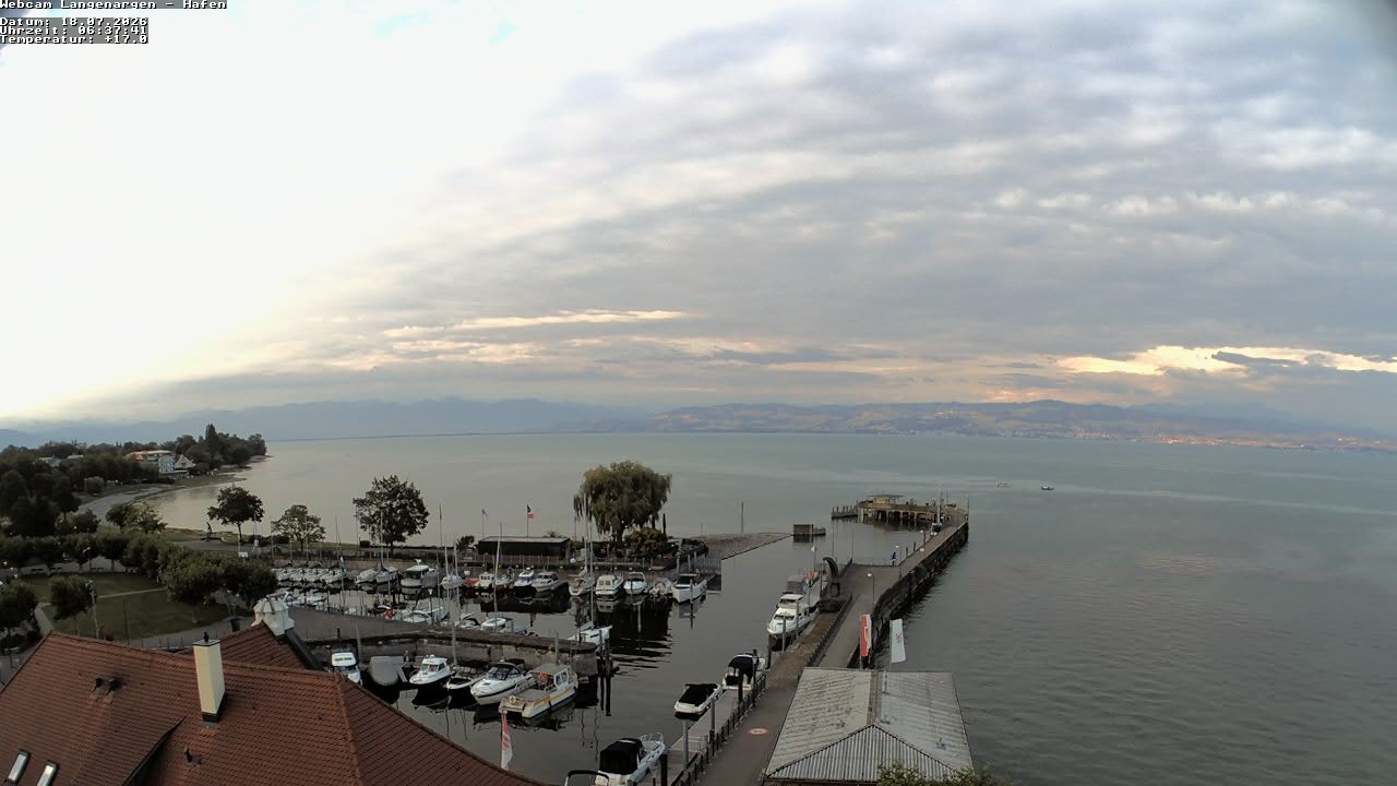 Archiv Foto Webcam Bodensee: Gemeindehafen Langenargen