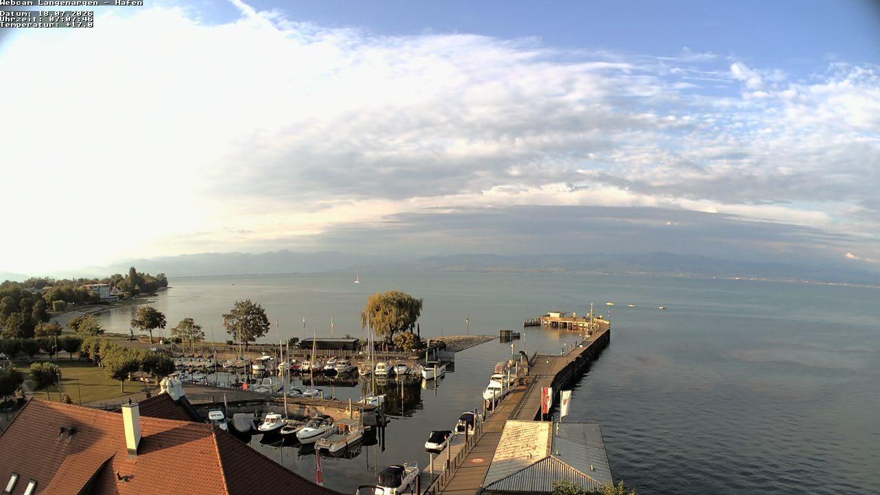Archiv Foto Webcam Bodensee: Gemeindehafen Langenargen