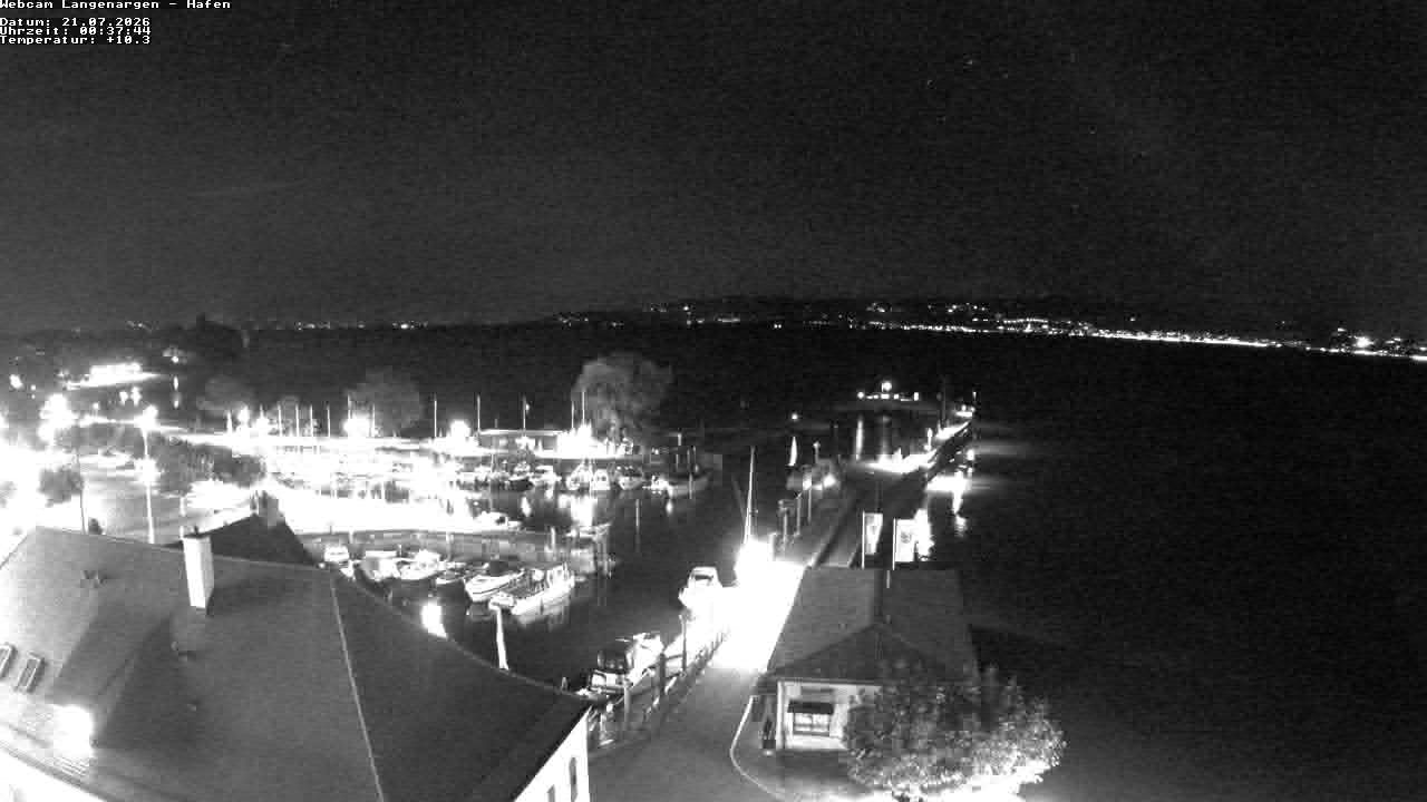 Archiv Foto Webcam Bodensee: Gemeindehafen Langenargen