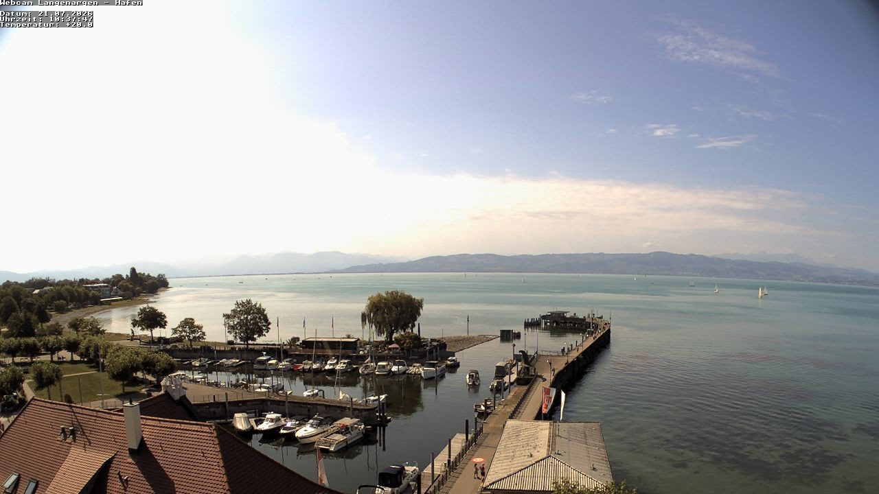 Archiv Foto Webcam Bodensee: Gemeindehafen Langenargen