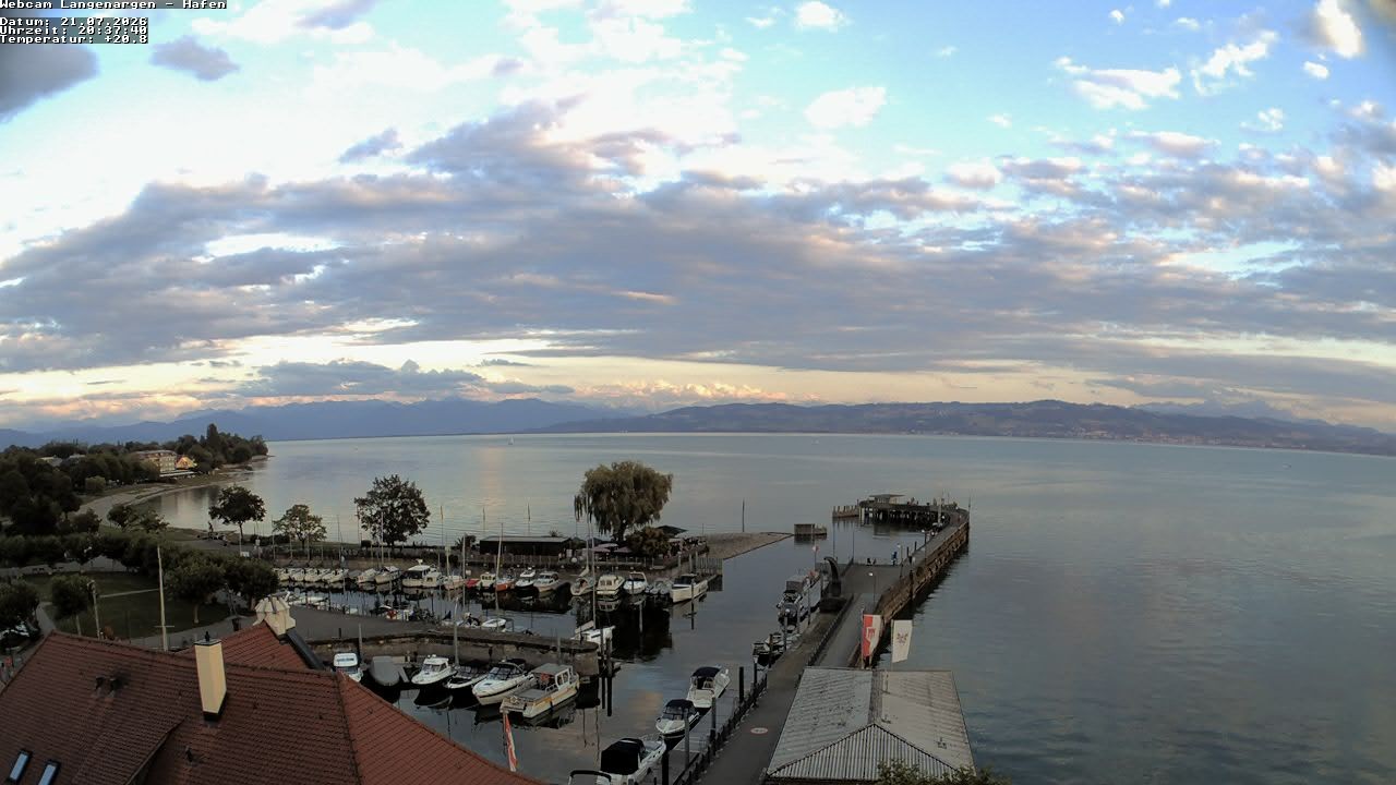 Archiv Foto Webcam Bodensee: Gemeindehafen Langenargen