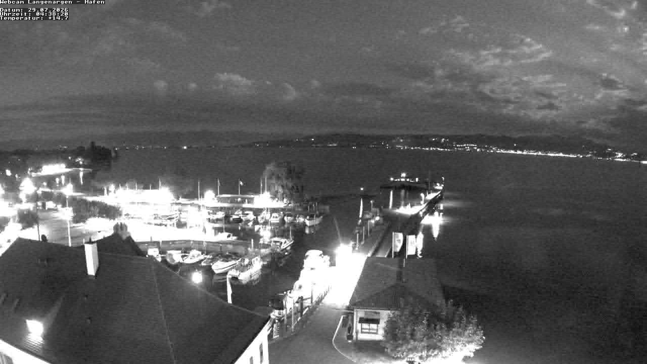 Archiv Foto Webcam Bodensee: Gemeindehafen Langenargen