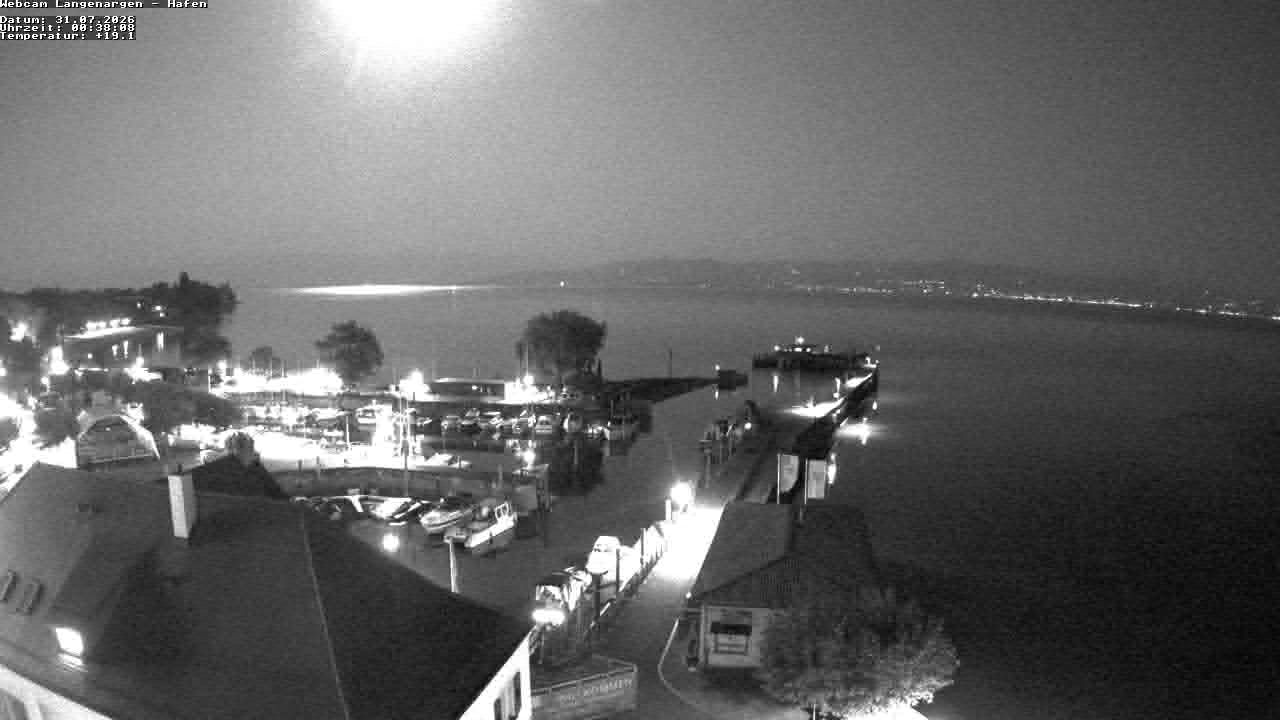 Archiv Foto Webcam Bodensee: Gemeindehafen Langenargen