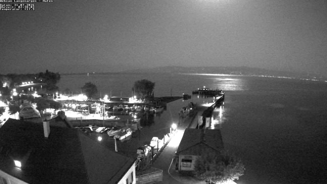 Archiv Foto Webcam Bodensee: Gemeindehafen Langenargen