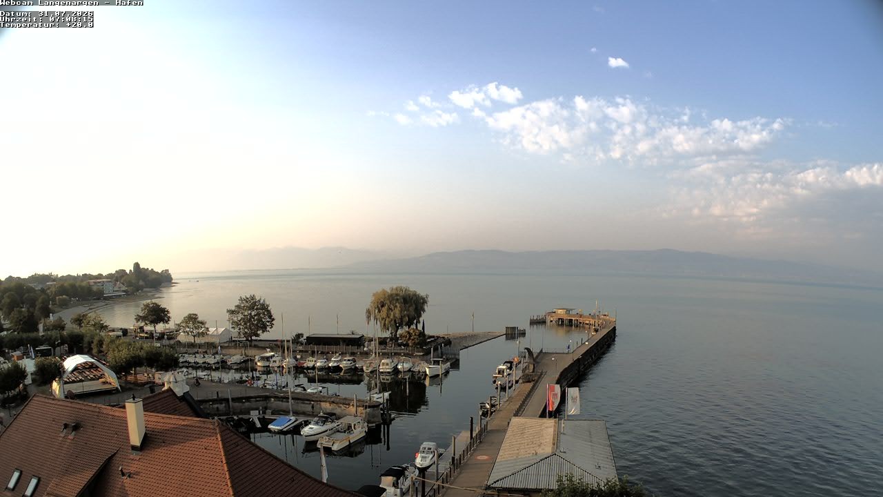 Archiv Foto Webcam Bodensee: Gemeindehafen Langenargen