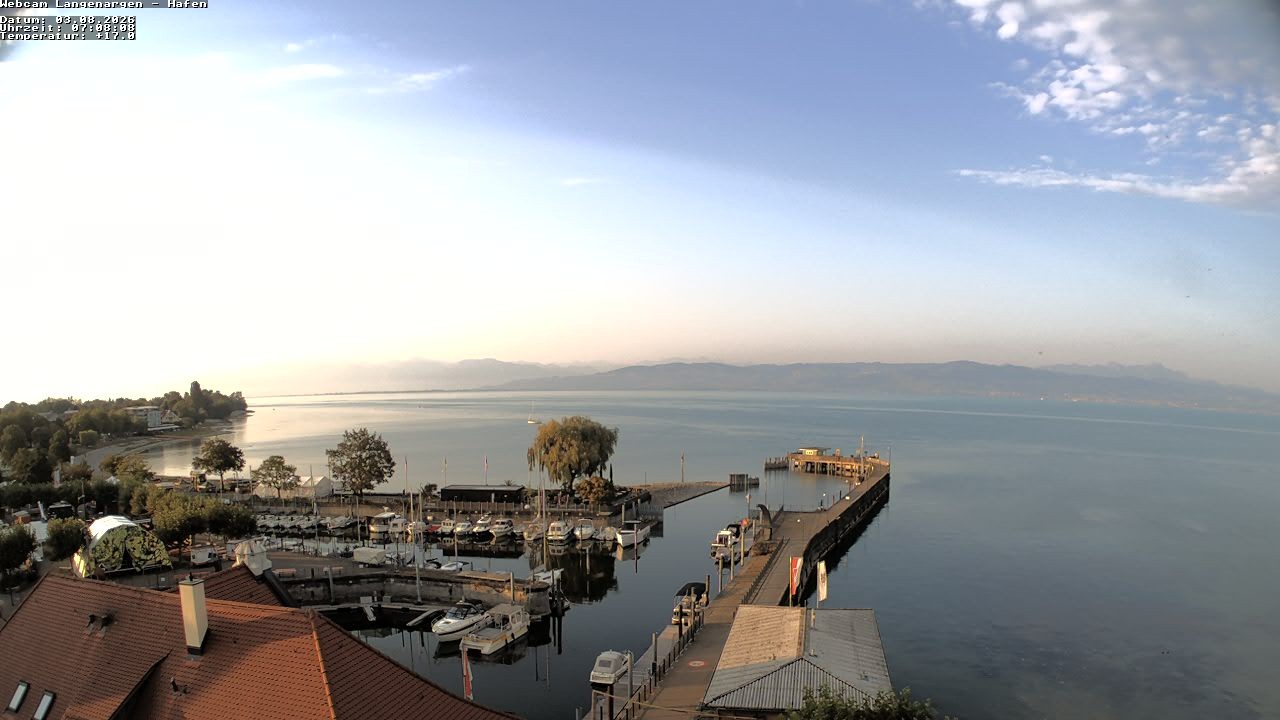 Archiv Foto Webcam Bodensee: Gemeindehafen Langenargen