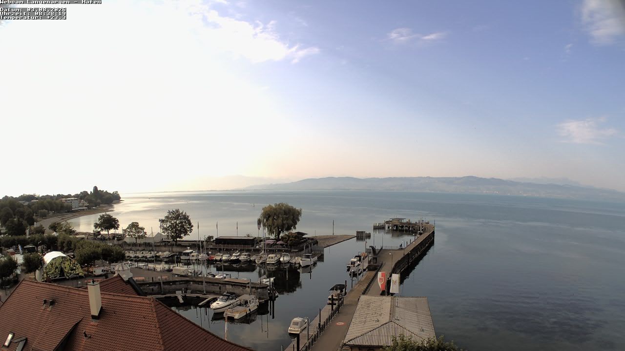Archiv Foto Webcam Bodensee: Gemeindehafen Langenargen