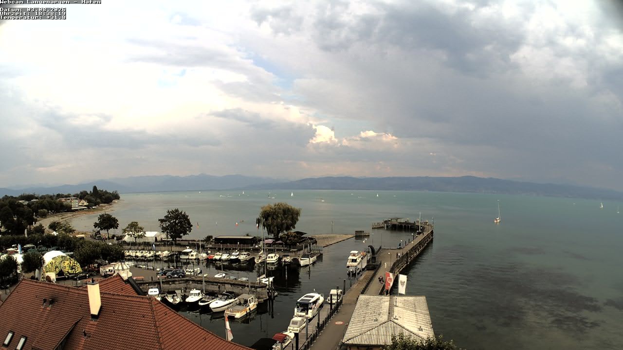 Archiv Foto Webcam Bodensee: Gemeindehafen Langenargen