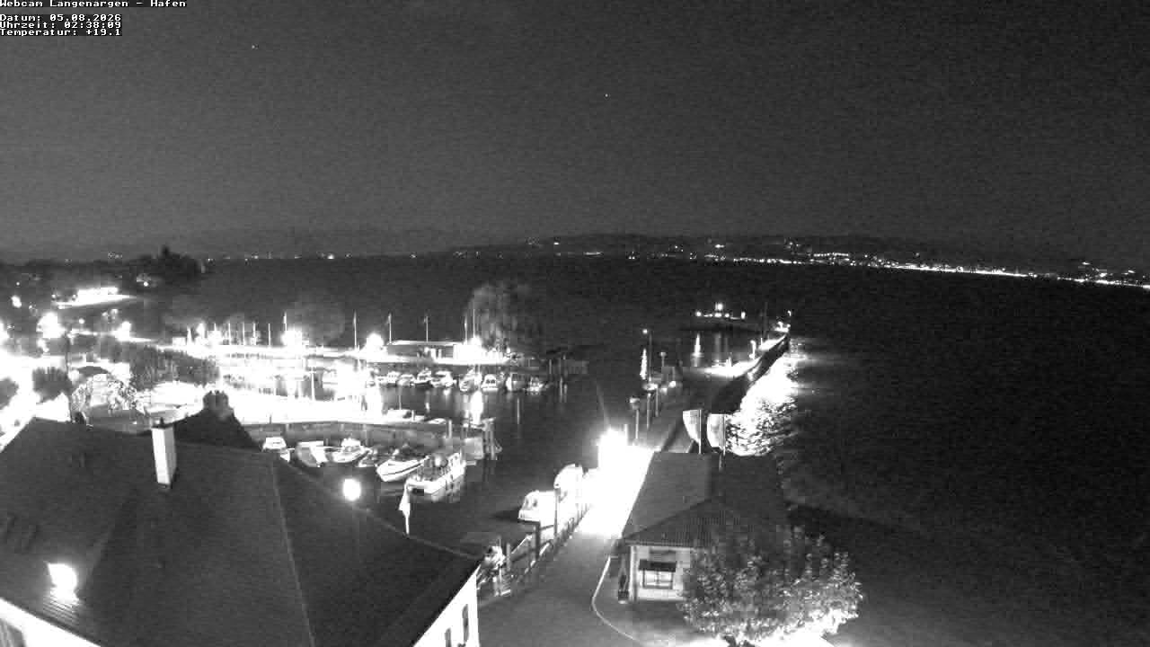 Archiv Foto Webcam Bodensee: Gemeindehafen Langenargen