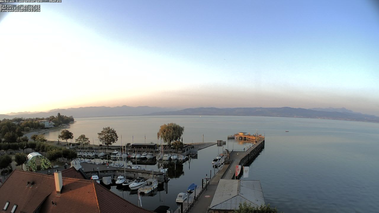 Archiv Foto Webcam Bodensee: Gemeindehafen Langenargen