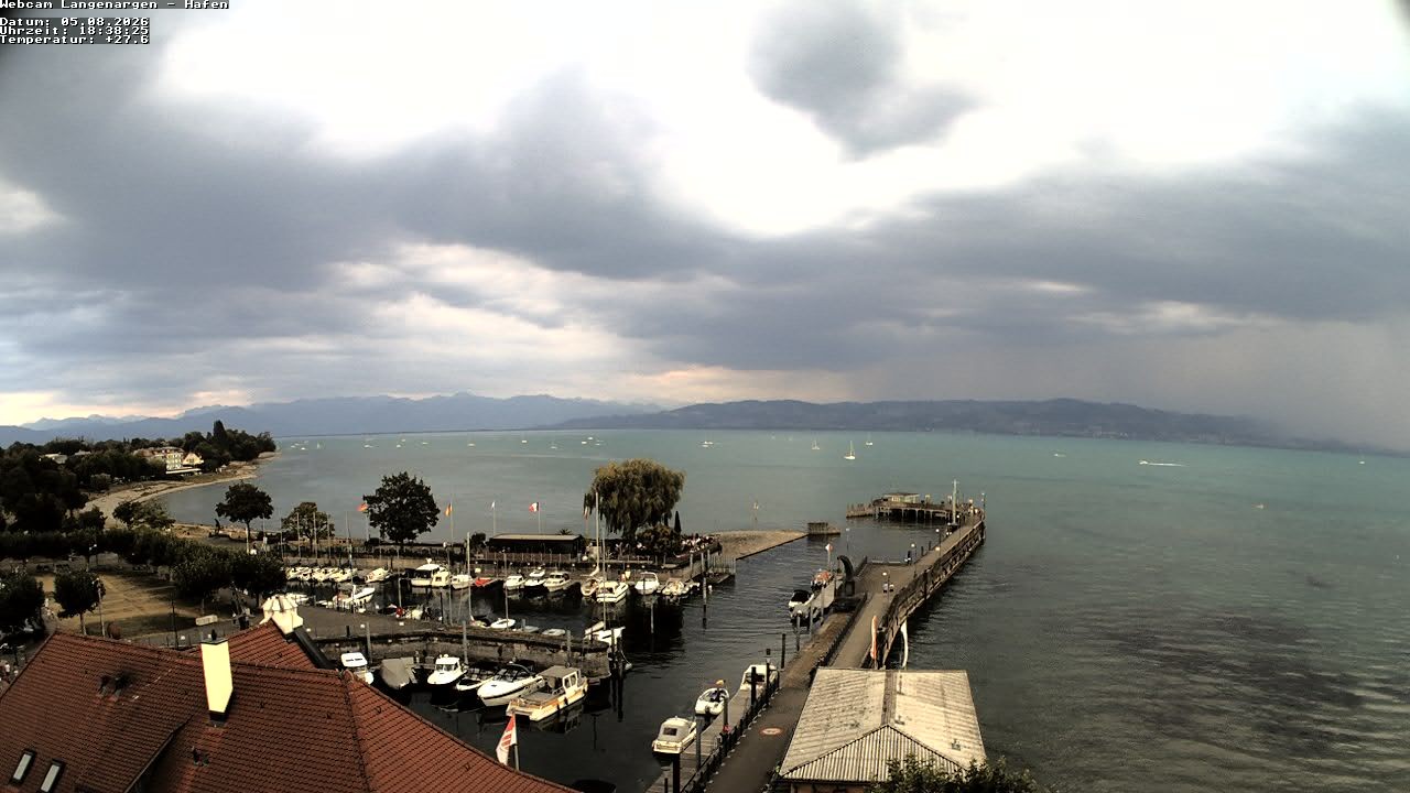 Archiv Foto Webcam Bodensee: Gemeindehafen Langenargen