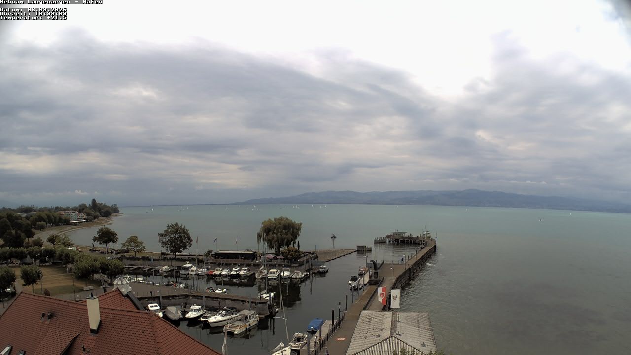 Archiv Foto Webcam Bodensee: Gemeindehafen Langenargen
