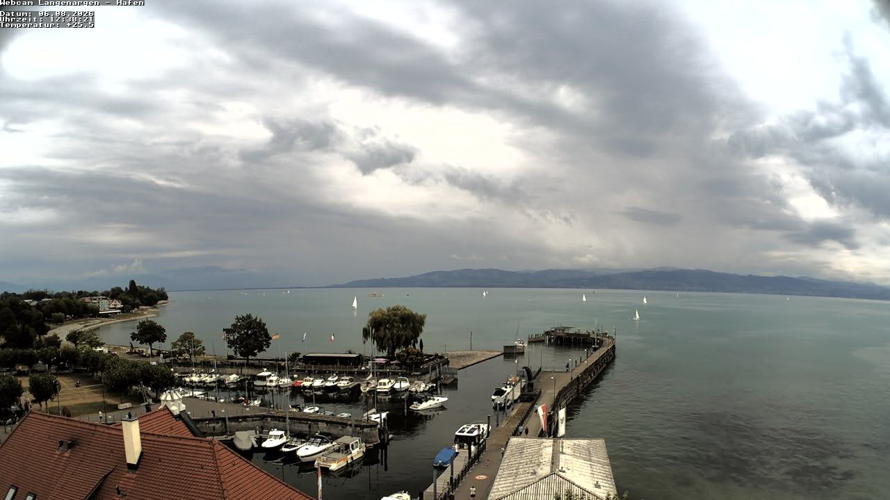 Archiv Foto Webcam Bodensee: Gemeindehafen Langenargen