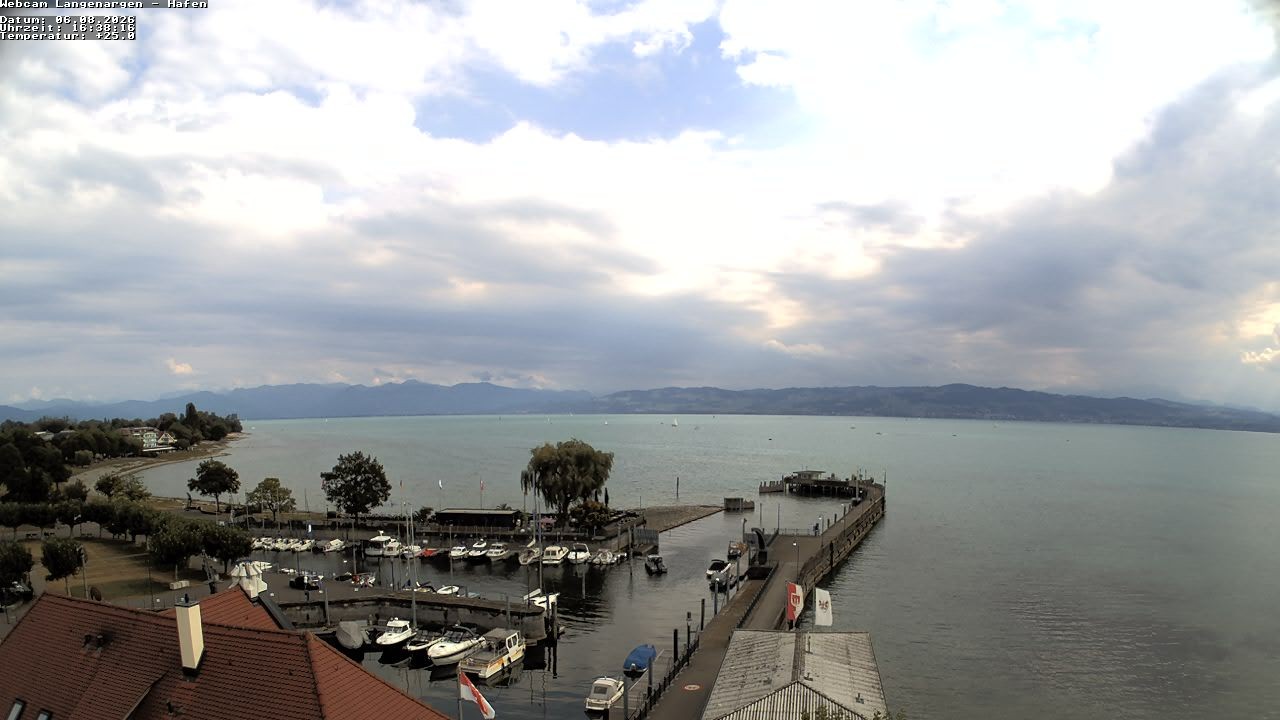 Archiv Foto Webcam Bodensee: Gemeindehafen Langenargen