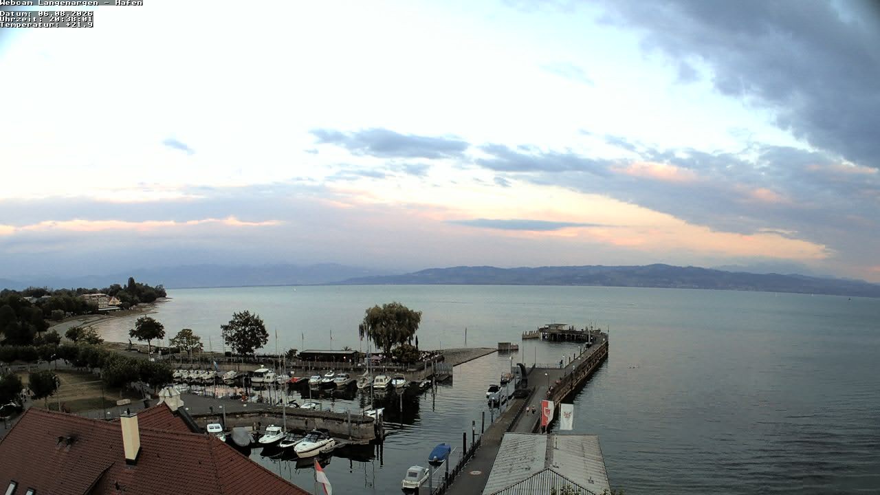 Archiv Foto Webcam Bodensee: Gemeindehafen Langenargen