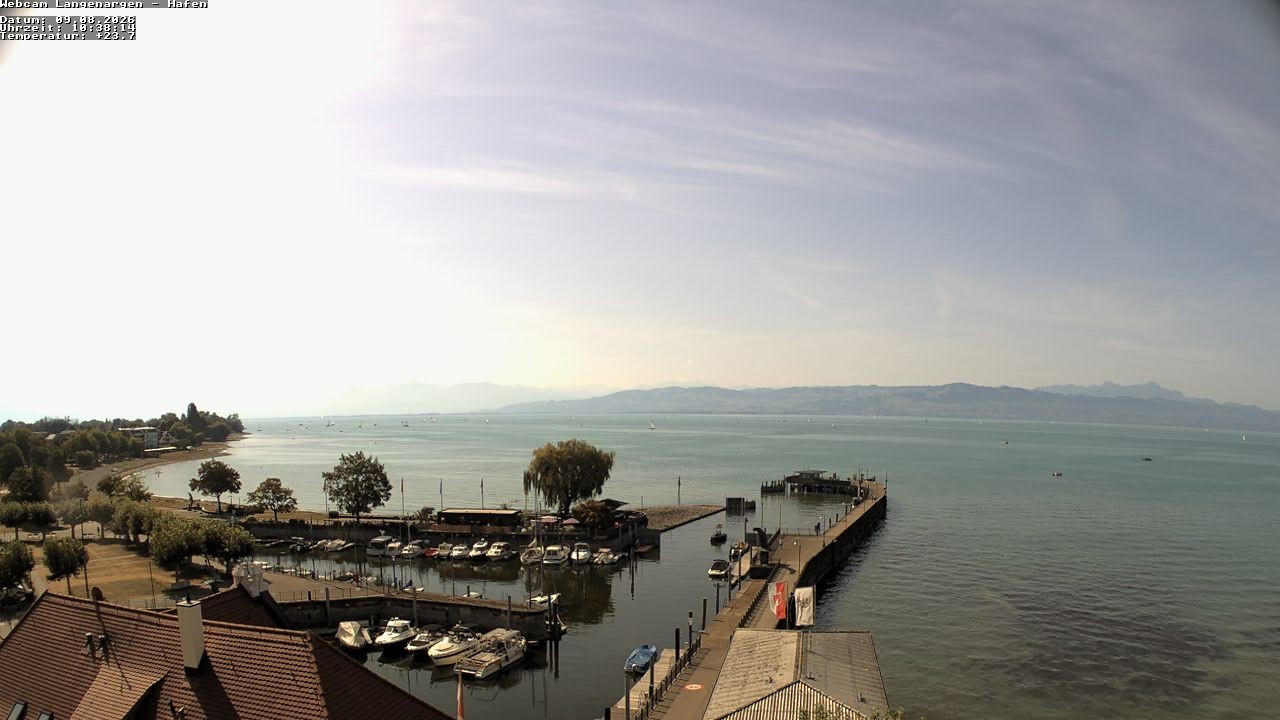 Archiv Foto Webcam Bodensee: Gemeindehafen Langenargen