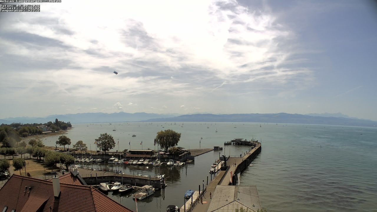 Archiv Foto Webcam Bodensee: Gemeindehafen Langenargen