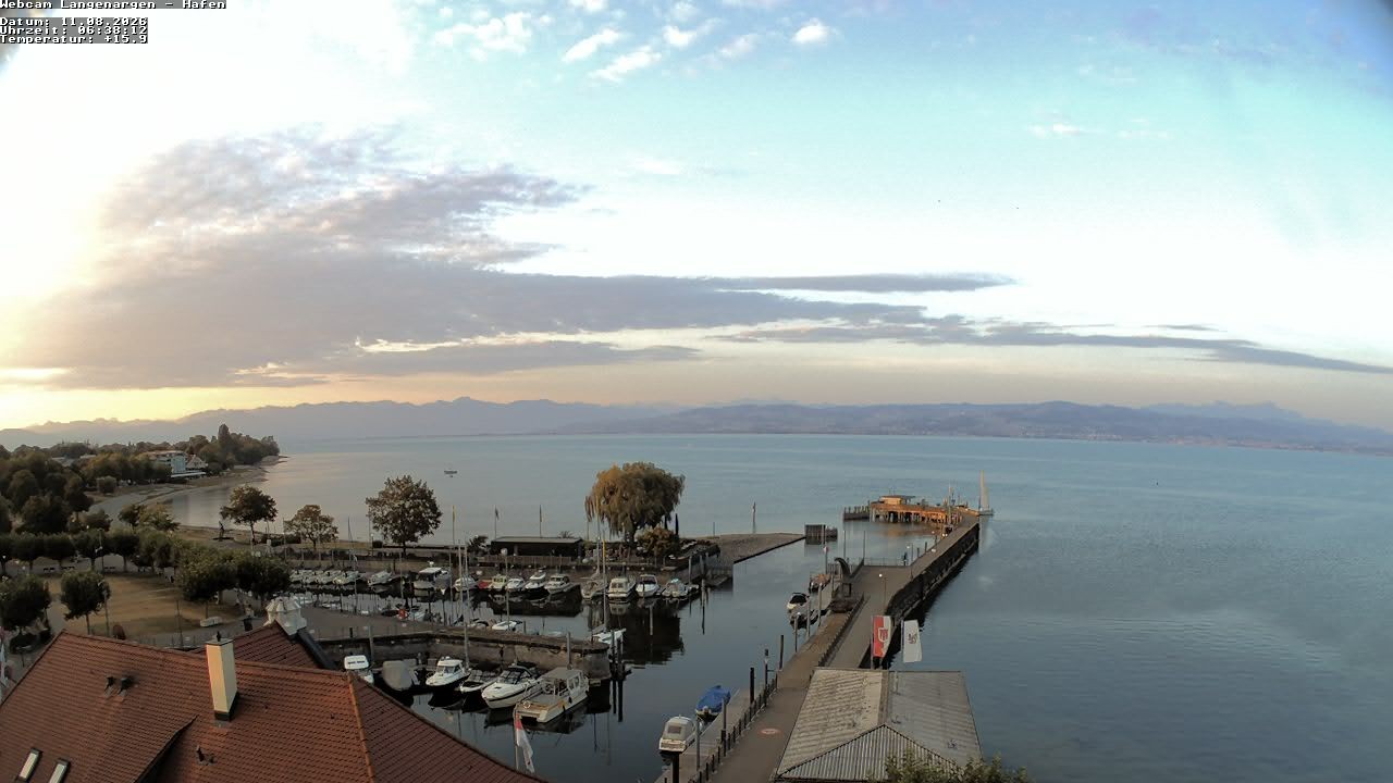 Archiv Foto Webcam Bodensee: Gemeindehafen Langenargen