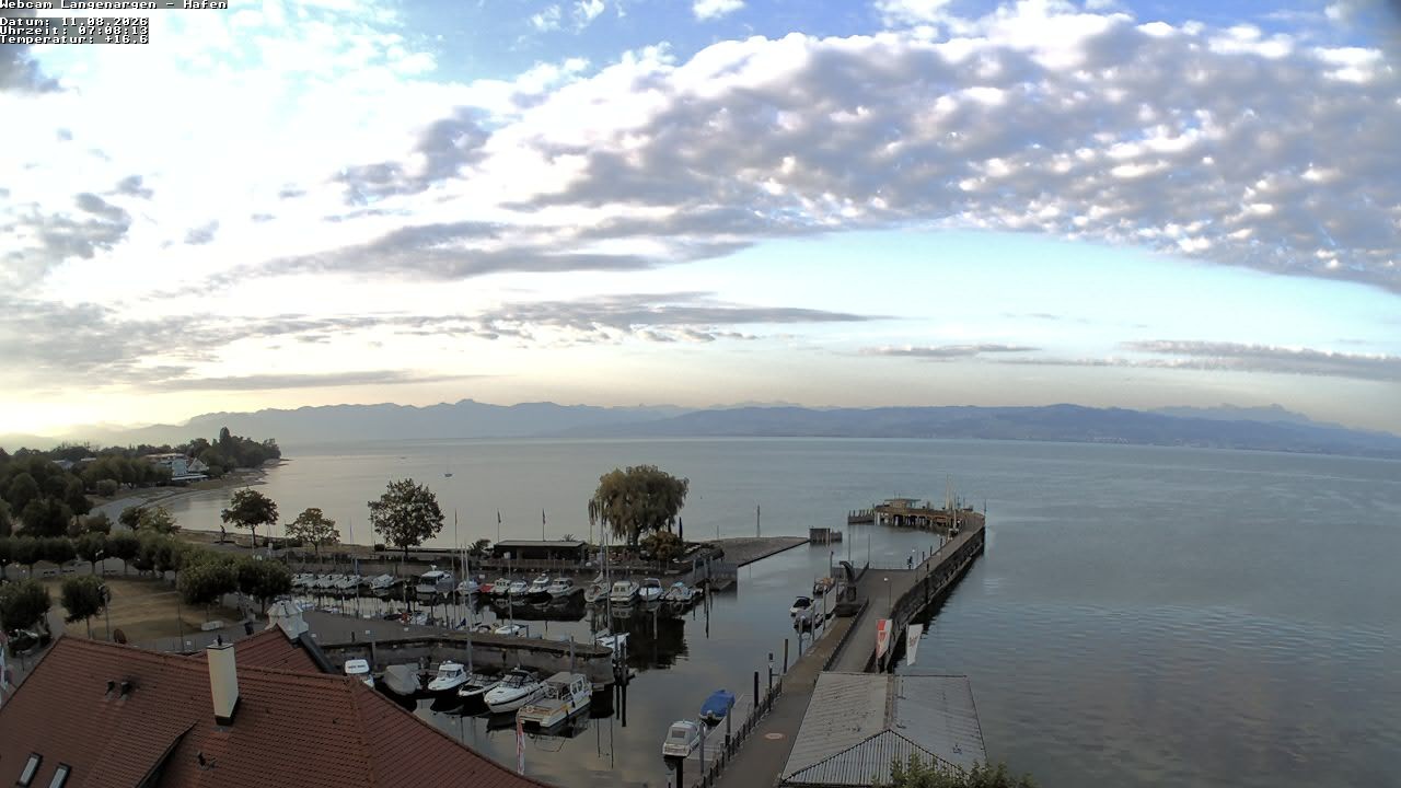 Archiv Foto Webcam Bodensee: Gemeindehafen Langenargen