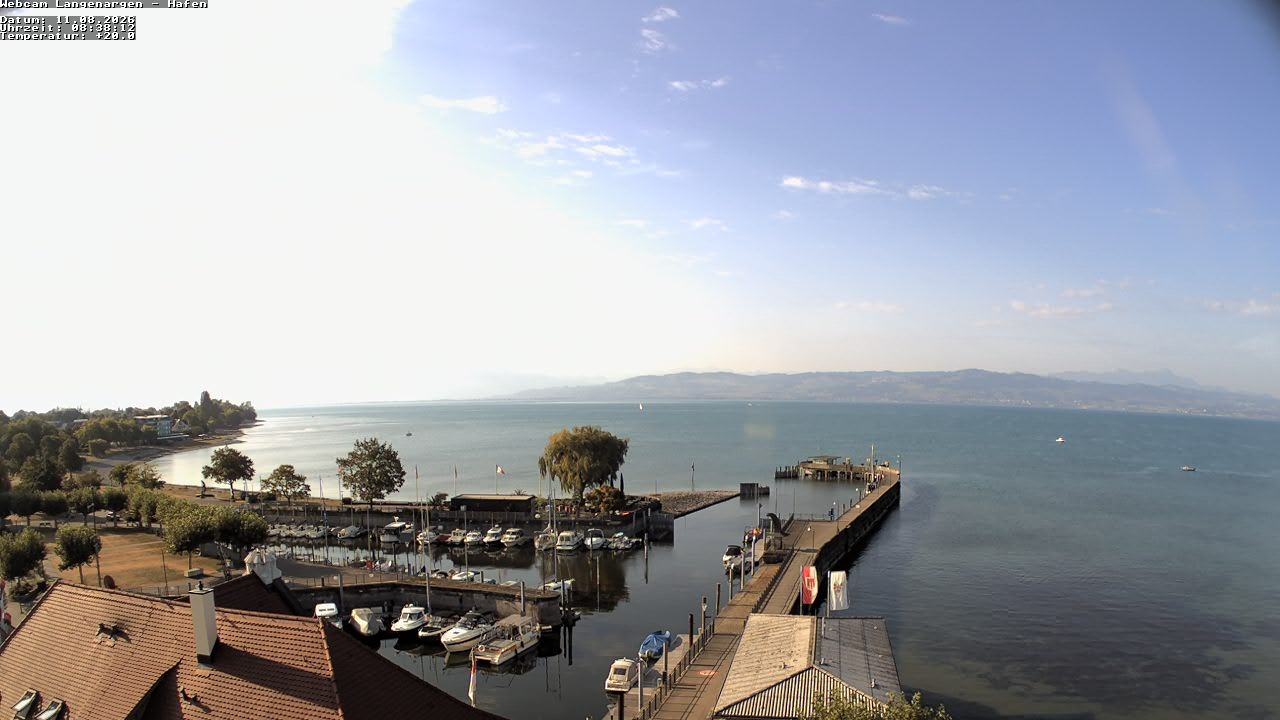 Archiv Foto Webcam Bodensee: Gemeindehafen Langenargen