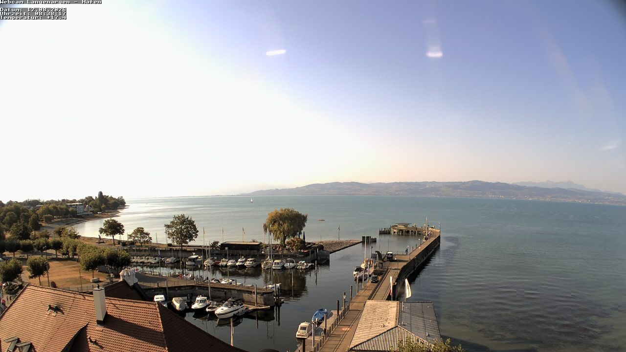 Archiv Foto Webcam Bodensee: Gemeindehafen Langenargen