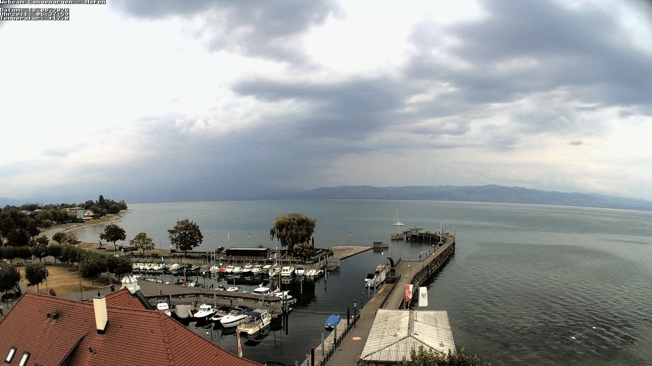 Archiv Foto Webcam Bodensee: Gemeindehafen Langenargen
