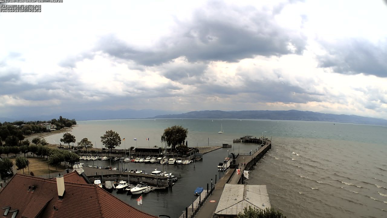 Archiv Foto Webcam Bodensee: Gemeindehafen Langenargen