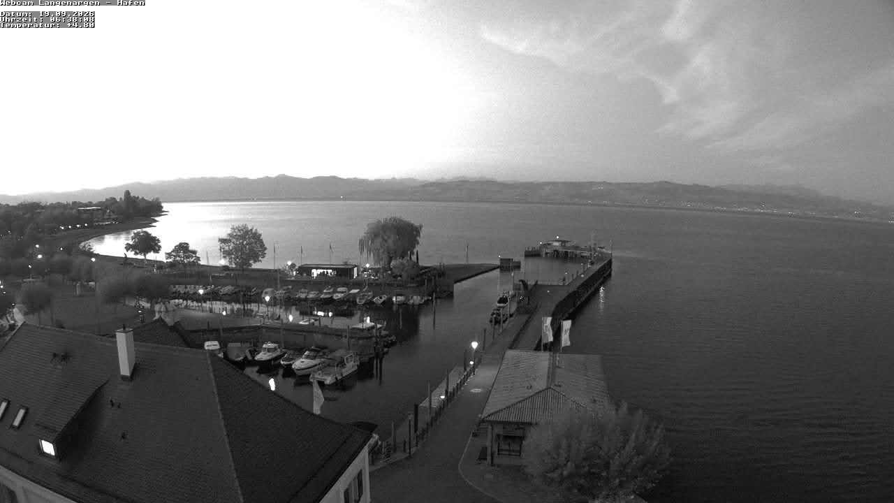 Archiv Foto Webcam Bodensee: Gemeindehafen Langenargen