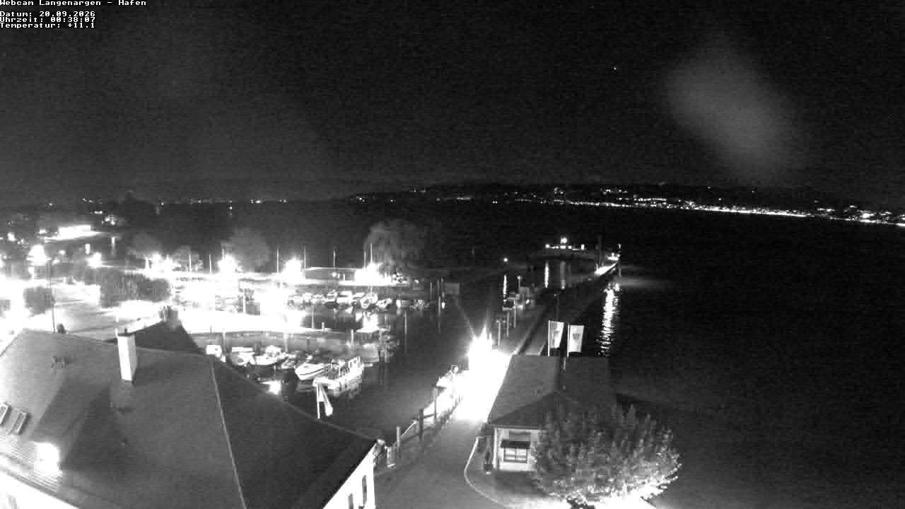 Archiv Foto Webcam Bodensee: Gemeindehafen Langenargen