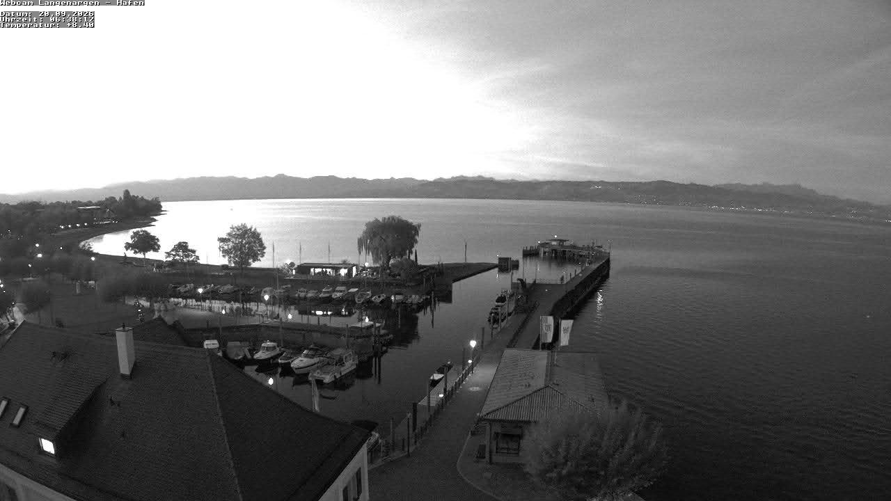 Archiv Foto Webcam Bodensee: Gemeindehafen Langenargen