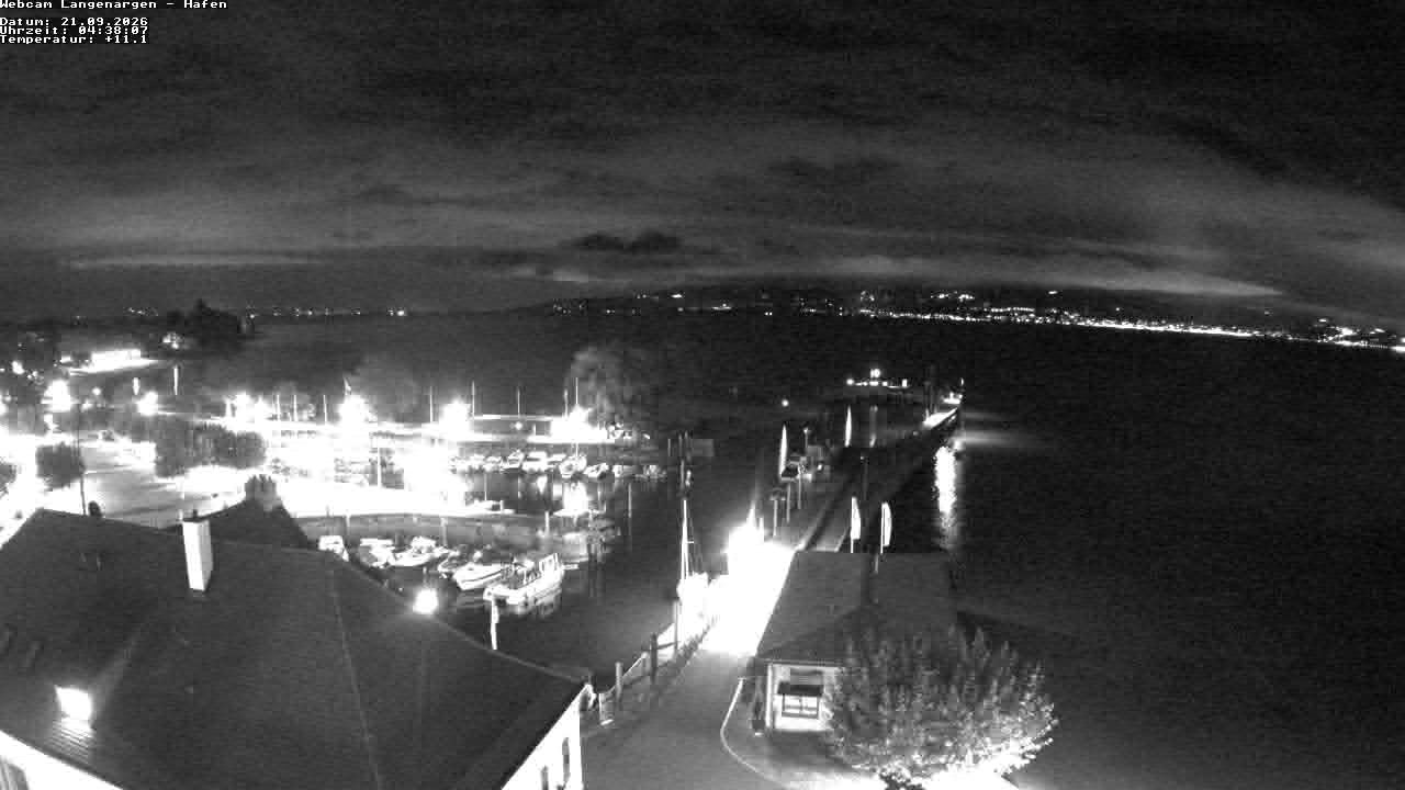 Archiv Foto Webcam Bodensee: Gemeindehafen Langenargen