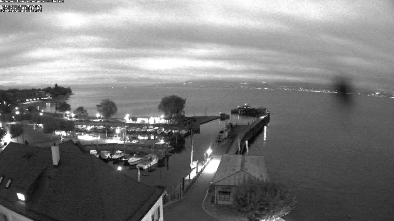 Archiv Foto Webcam Bodensee: Gemeindehafen Langenargen