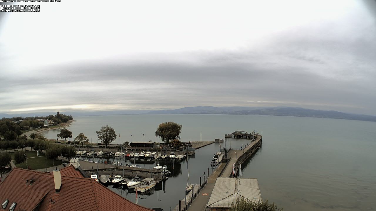 Archiv Foto Webcam Bodensee: Gemeindehafen Langenargen