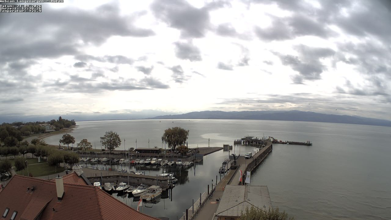 Archiv Foto Webcam Bodensee: Gemeindehafen Langenargen