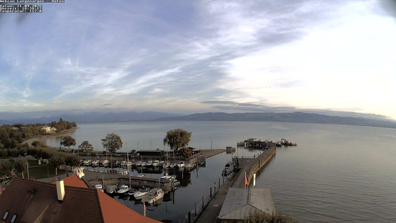 Archiv Foto Webcam Bodensee: Gemeindehafen Langenargen