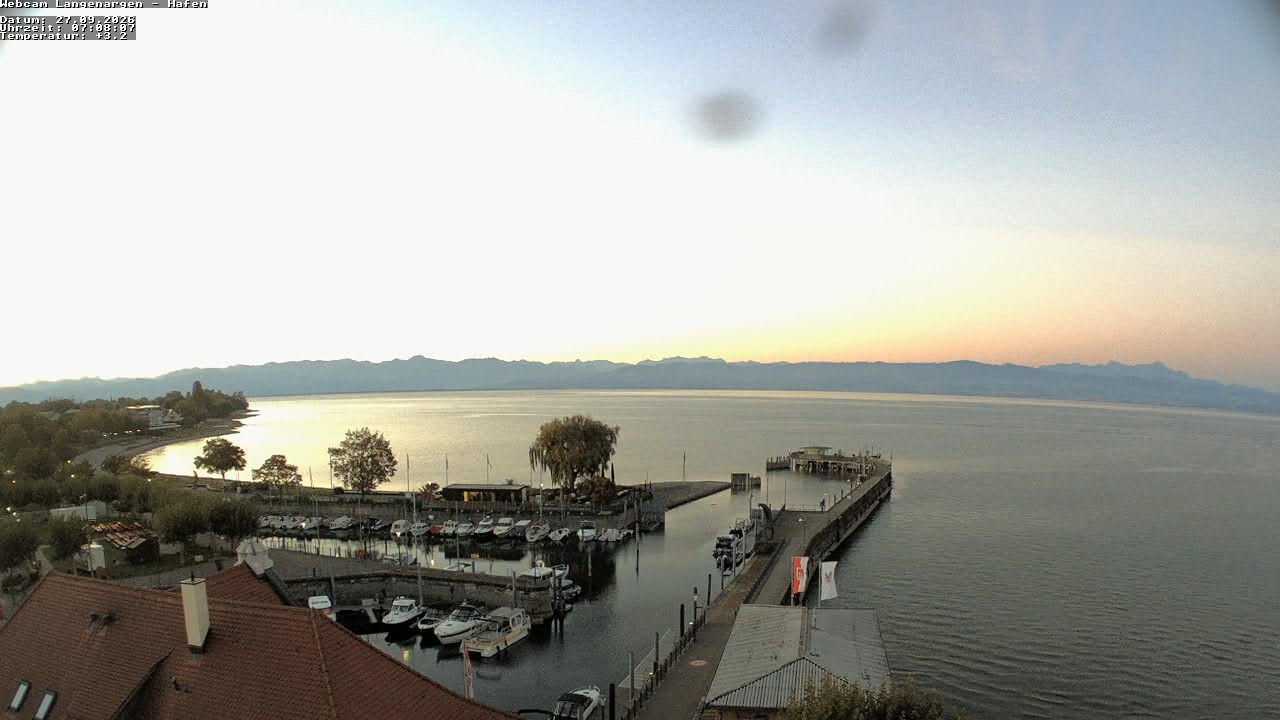 Archiv Foto Webcam Bodensee: Gemeindehafen Langenargen