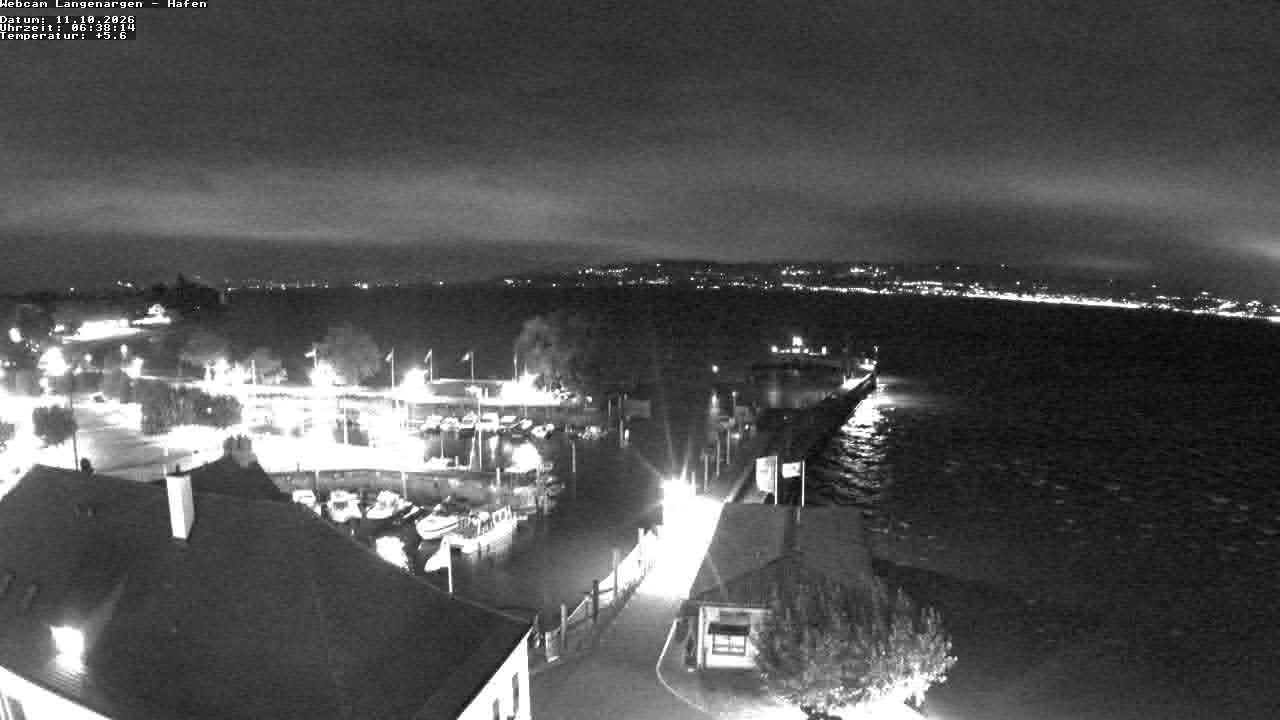 Archiv Foto Webcam Bodensee: Gemeindehafen Langenargen