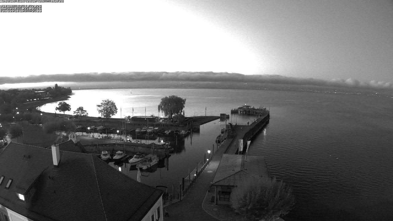 Archiv Foto Webcam Bodensee: Gemeindehafen Langenargen