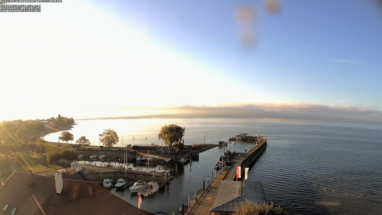 Archiv Foto Webcam Bodensee: Gemeindehafen Langenargen