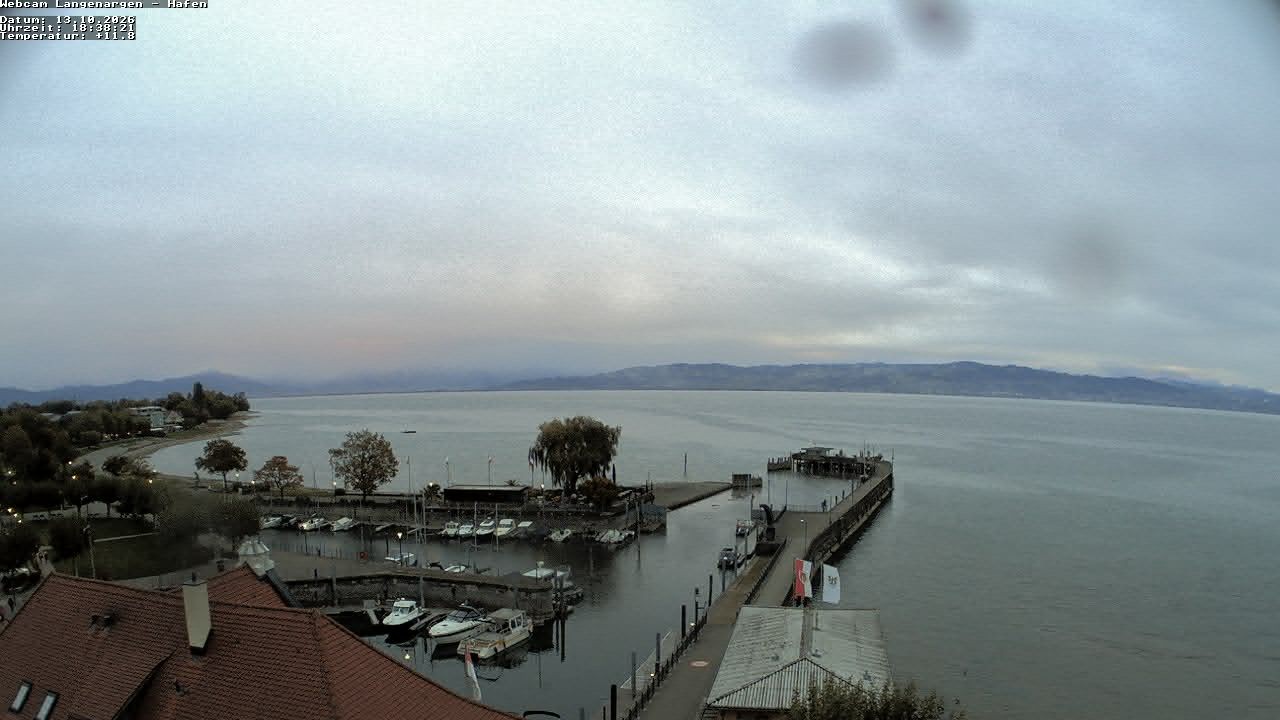 Archiv Foto Webcam Bodensee: Gemeindehafen Langenargen
