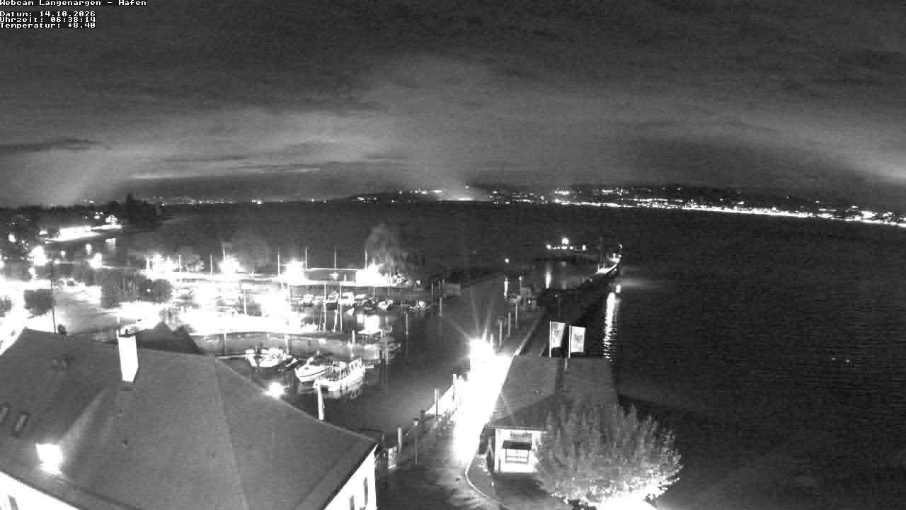 Archiv Foto Webcam Bodensee: Gemeindehafen Langenargen