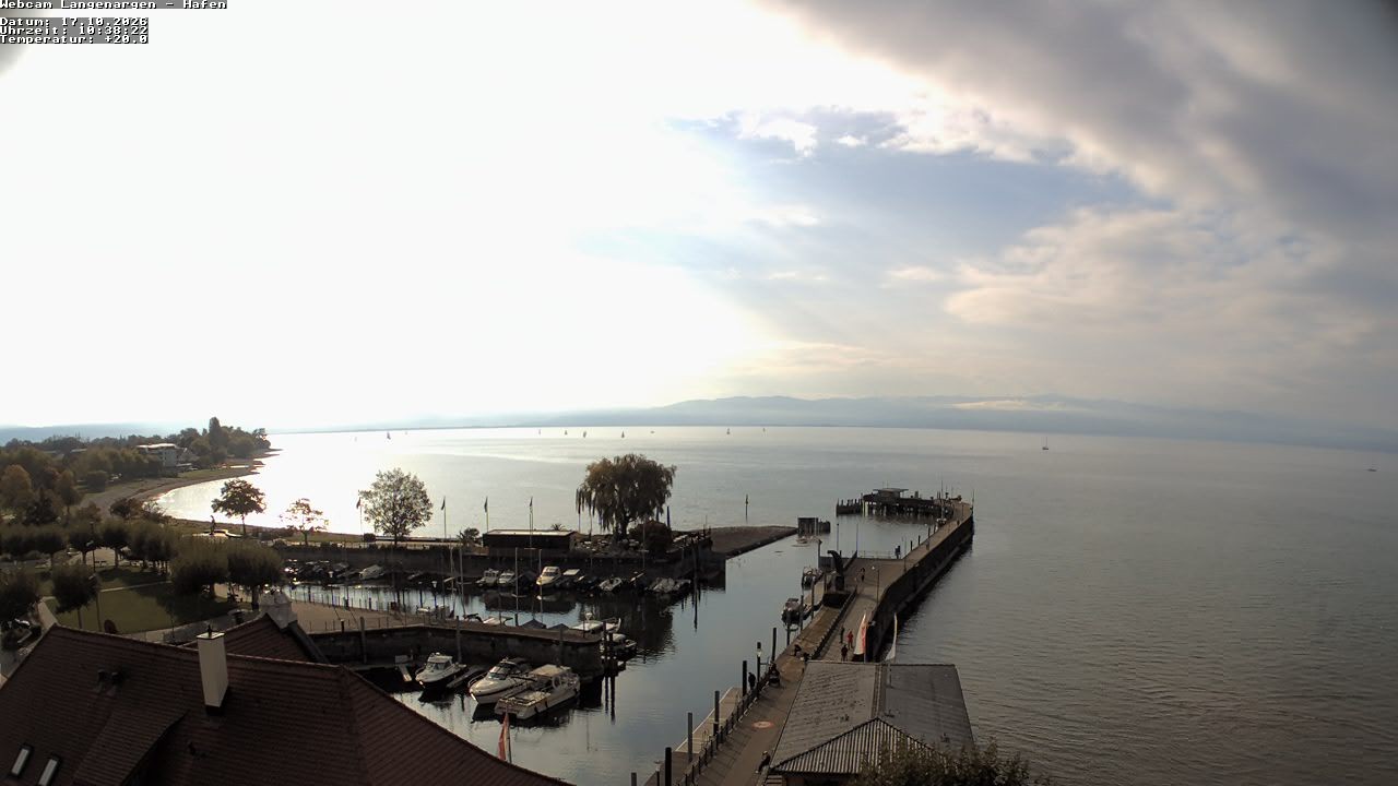 Archiv Foto Webcam Bodensee: Gemeindehafen Langenargen
