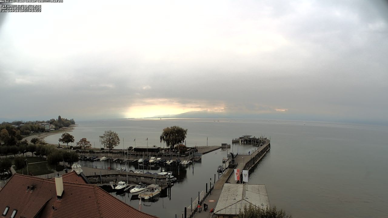 Archiv Foto Webcam Bodensee: Gemeindehafen Langenargen