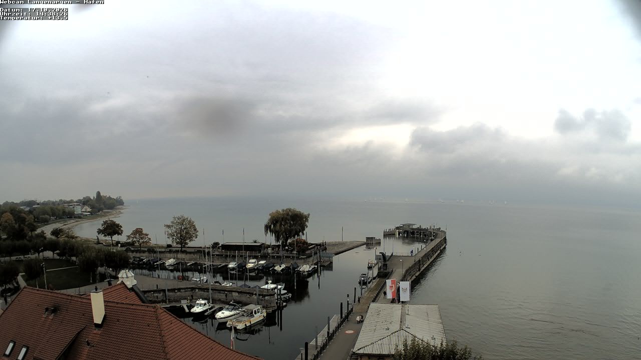 Archiv Foto Webcam Bodensee: Gemeindehafen Langenargen