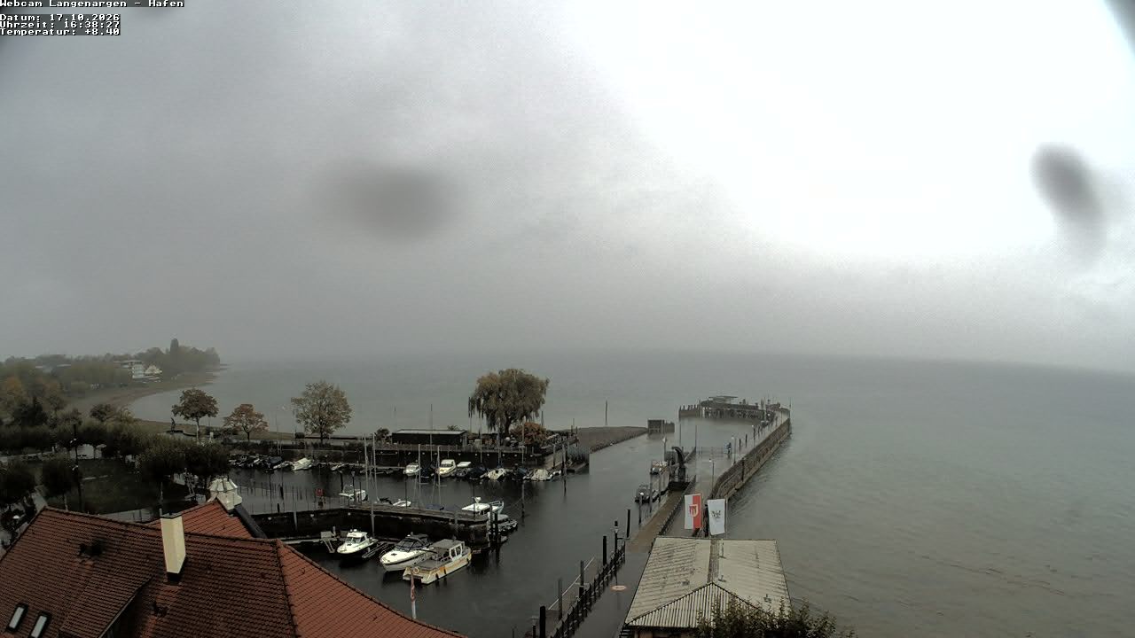 Archiv Foto Webcam Bodensee: Gemeindehafen Langenargen