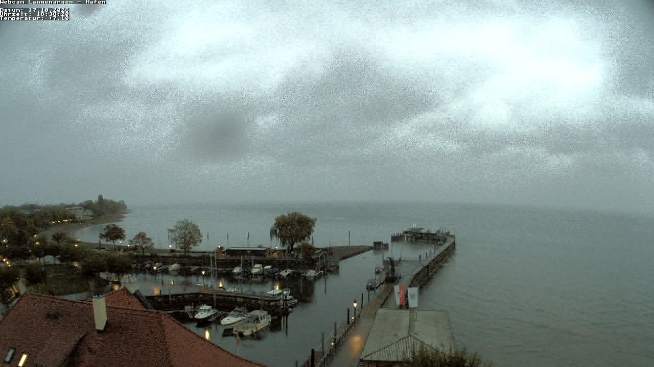 Archiv Foto Webcam Bodensee: Gemeindehafen Langenargen