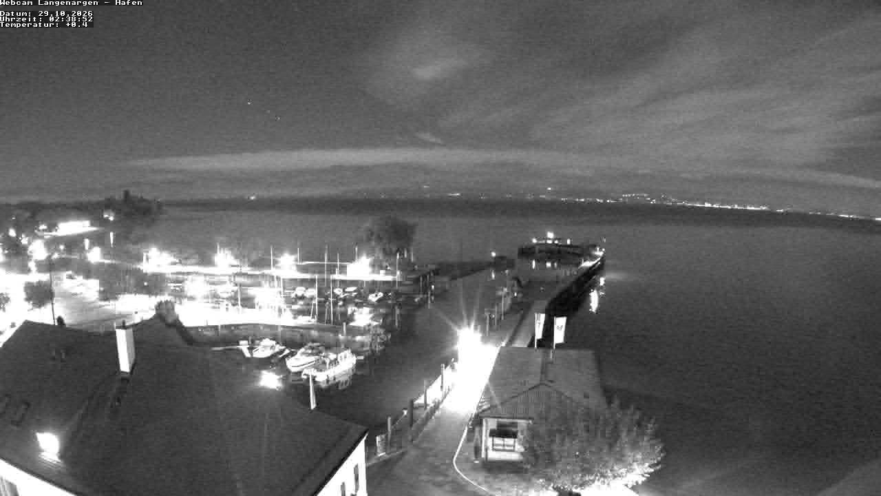 Archiv Foto Webcam Bodensee: Gemeindehafen Langenargen