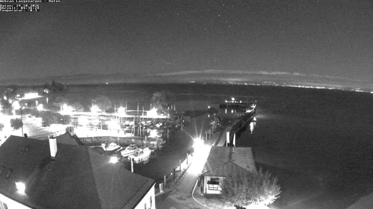 Archiv Foto Webcam Bodensee: Gemeindehafen Langenargen